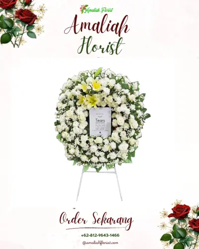 Krans Bunga Duka Cita di Bumi Kedamaian