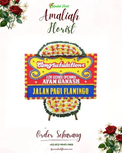 Bunga Papan Congratulation di Bumi Kedamaian